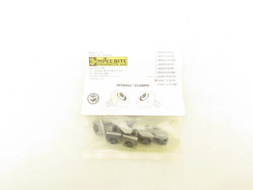 MITEE-BITE 26060 1/4-20BE Pitbull Steel Blunt Edge Fixture Clamps 6 Pack