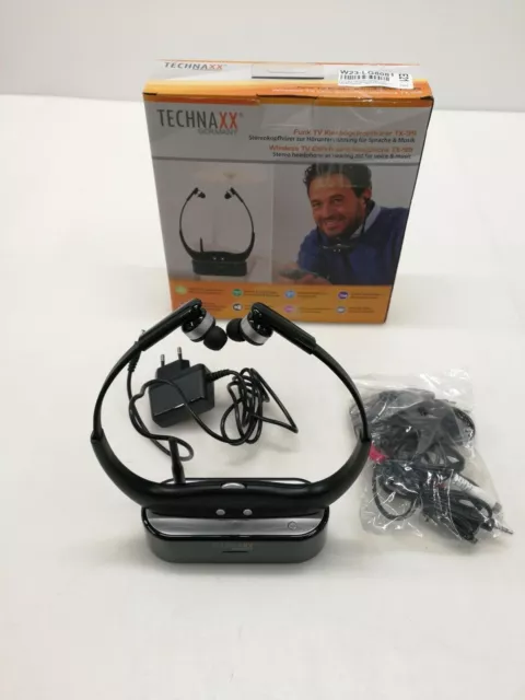 Casque sans fil Technaxx pour regarder la télévision, conçu pour les gens