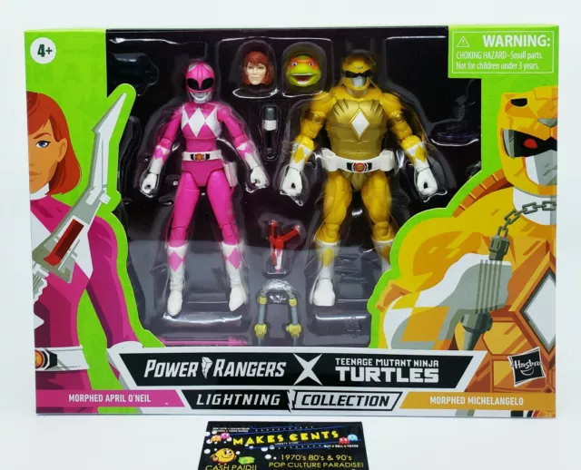 Power Rangers TMNT Lightning Collection Morphed April O’Neil & Michelangelo NEW!