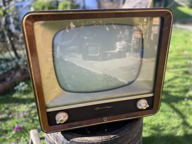 Grundig Röhrenfernseher Zauberspiegel Type 336, Orig. - guter Zustand - VINTAGE 2