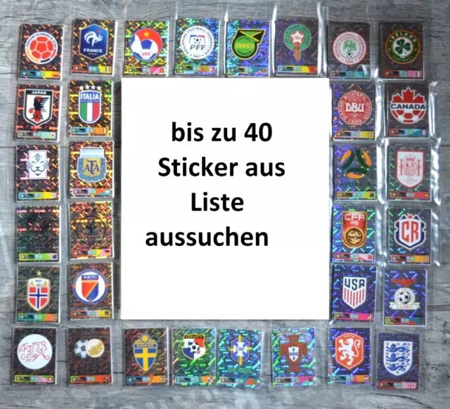 Panini Frauen Fußball WM 2023-bis zu 40 Sticker aus Liste aussuchen