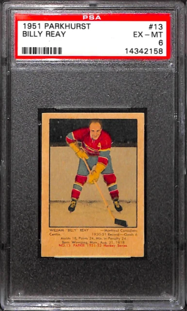 1951 Parkhurst #13 Billy Reay Psa 6 14342158