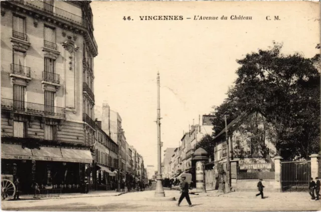 CPA Vincennes Avenue du Chateau (1347409)