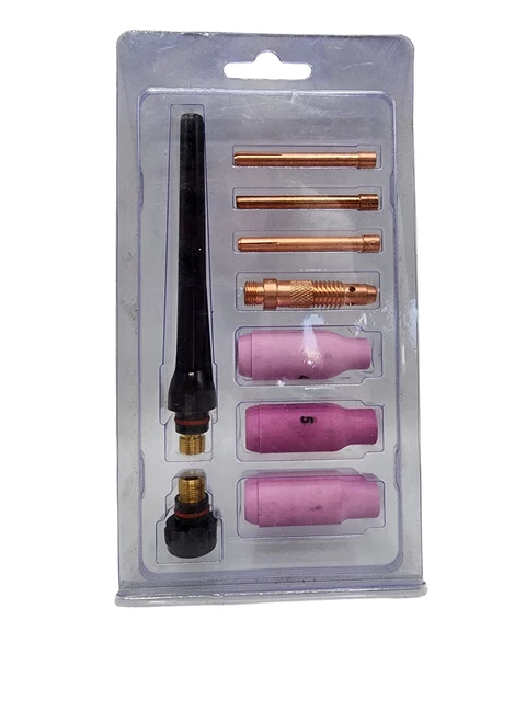 10pcs Collet Tungsten Electrode Copper Tig Welding Torch Heat Resisting Firm