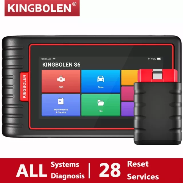 2024 KINGBOLEN S6 Car Full Systems Diagnostic Tool Auto OBD2 Scanner Code Reader