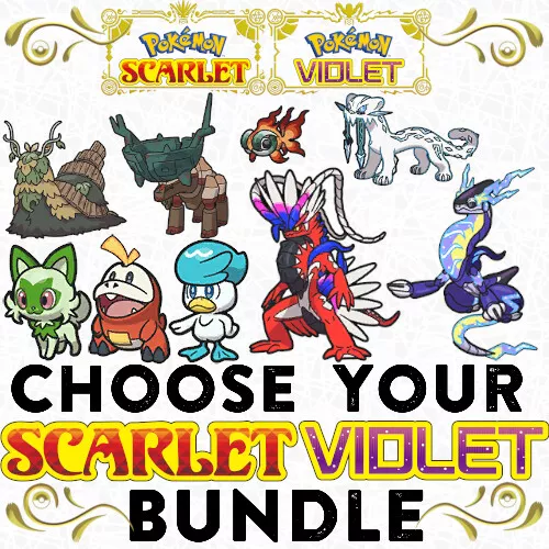 Choose Your Bundle Pokemon of Ruin Scarlet Violet Koraidon Miraidon Starters SV