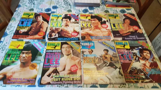 Bruce Lee Kung Fu Monthly Magazines Job Lot 64 Issue Plus Binder 2