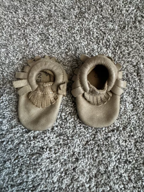 Freshly Picked Baby Moccasin in Weathered Brown