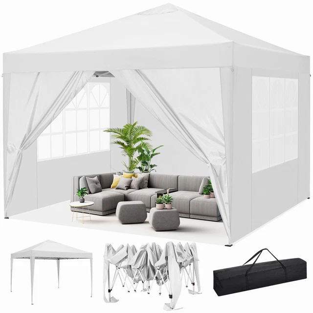 Faltpavillon 3x3 m PopUp Pavillon Wasserdicht Gartenzelt Pavillion UV-Schutz 50+