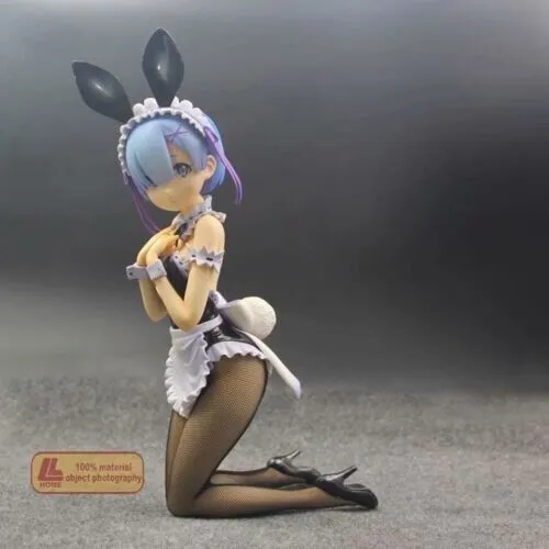 Anime Re maid Rem Bunny hot girl PVC action Figure Statue Toy Gift collection