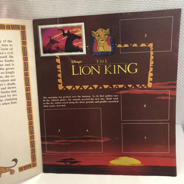 DISNEYS THE LION King Sticker Album £4.73 PicClick UK
