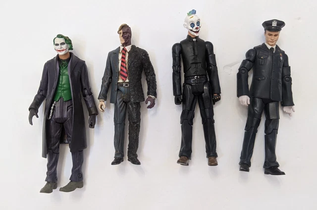 Batman Dark Knight Figure Lot Police Honor Guard Clown Thug JOKER Two Face