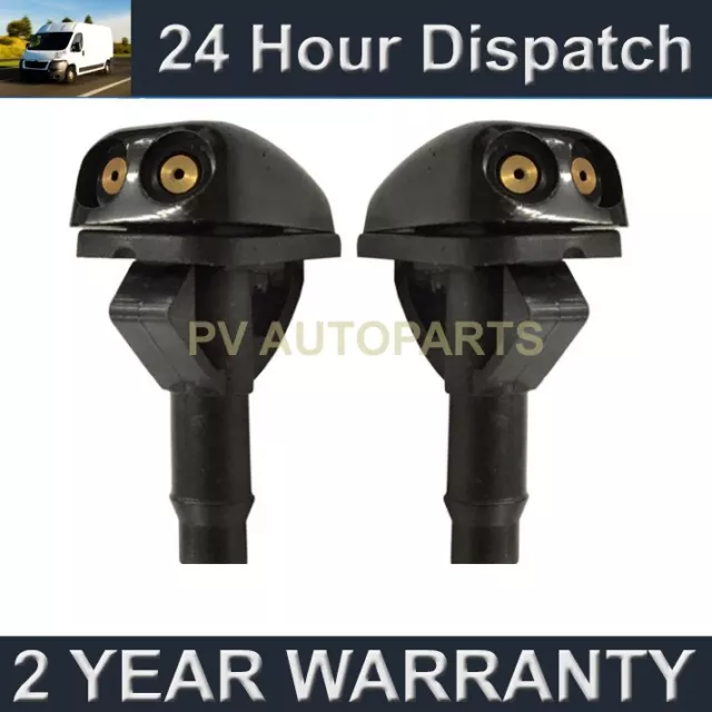 Pair Universal Windscreen Washer Twin Jet Straight Inlet Push Fitting 4Mm Wwy2