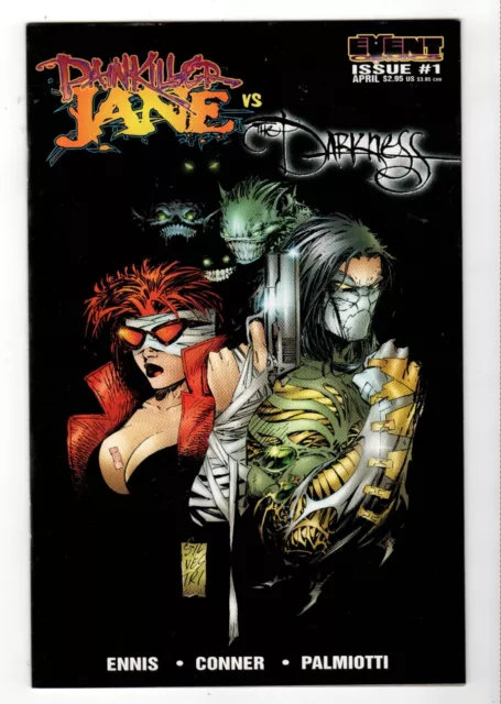 Painkiller Jane vs The Darkness #1A, #1B, #1C, #1D - Event Comics 1997 - UNREAD