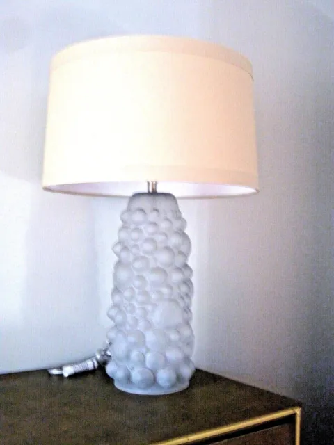 Arteriors Home Ezra Hand Blown Frosted Glass Table Lamp - NEW
