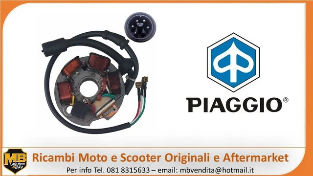 STATORE 5 PIN 8 FILI ORIGINALE PIAGGIO 497651 APE 50 VESPA PK 125 S - Foto 11