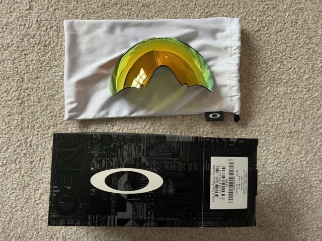 Oakley A Frame 2.0 Ski Goggles Lens - Fire Iridium boxed + Oakley sleeve