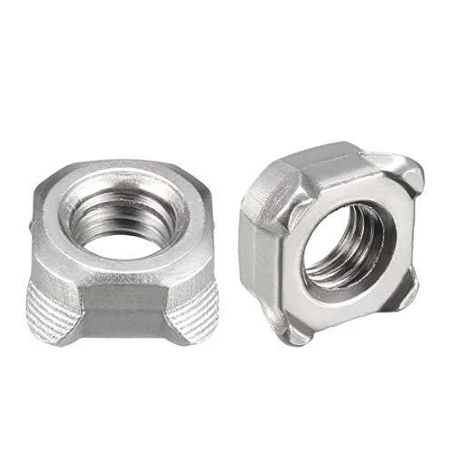 uxcell Weld NutsM8 Square UNC Coarse Carbon Steel Machine Screw Silver Pack o...