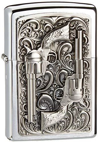 UNIQUE Lighter Chrome Black Normal 0.22 Pounds 15L x 5W x 22Th mm