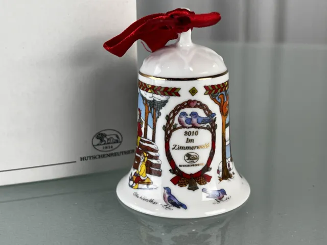 Hutschenreuther Weihnachtsglocke mit Ovp. 7 cm. Top Zustand.