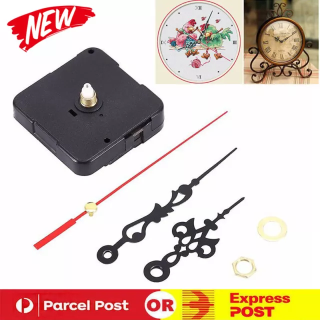 Replacement Quartz Wall Clock Movement Mechanism Motor With Hands & Fittings Kit