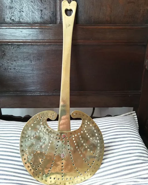 Early 19th Century Brass Kitchen Skimmer