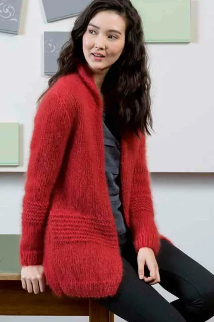 Giacca - Lang Yarns Mohair Luxe - Pacchetto modello maglia con istruzioni XL