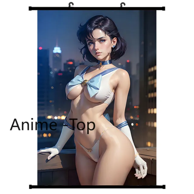 Pop Anime Game Poster Role Sailor Mercury Wall Scroll Poster 40x60cm Home Decor