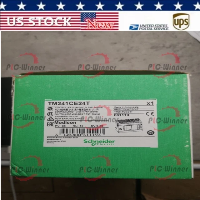 Schneider Electric TM241CE24T (new in box)/TM241CE24T Factory Sealed