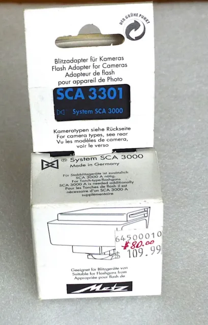 Metz SCA-3301 Minolta Maxxum Flash Adapter Module - NEW