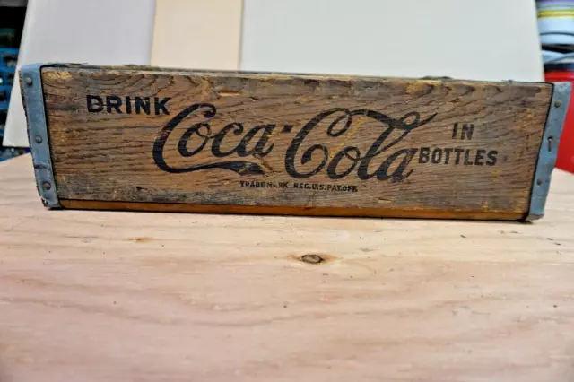 Coca-Cola Vintage Wooden Crate Coke Logo Los Angeles