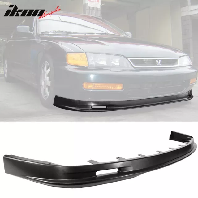 Fits 96-97 Honda Accord Mugen Style PU Unpainted Front Bumper Lip Spoiler 1PC