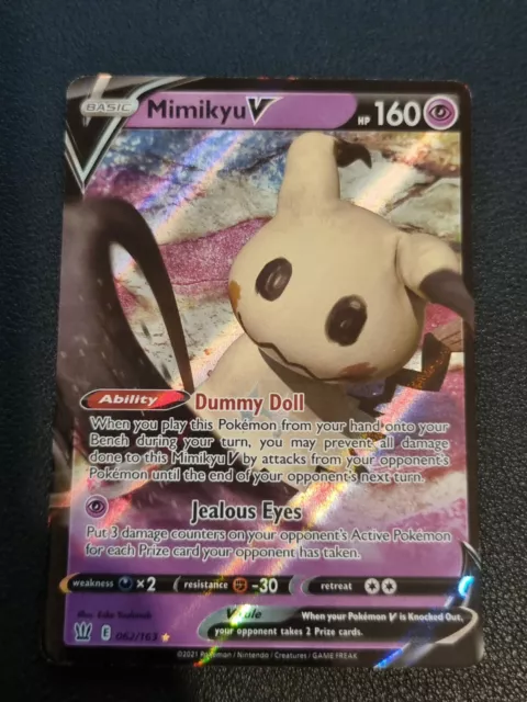 Pokemon Card SWSH Battle Styles Mimikyu V 062/163 Hoil Foil Shiny