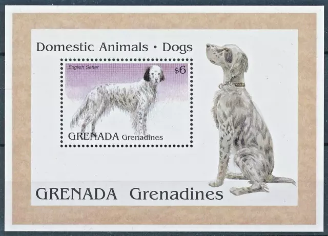 Grenada Grenadines 1995 #1738 MNH Fauna/Dogs/English Setter/Souvenir Sheet