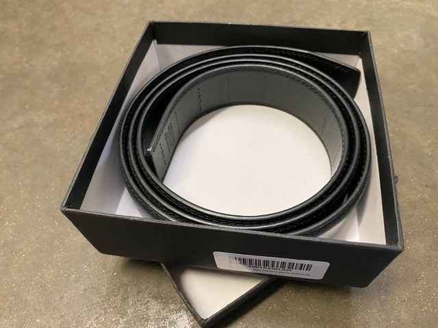 Bulliant Cut To Size Black Leather Belt Men's Waist Size 28-44 New in Box
