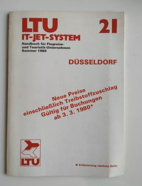 Flugplan LTU 1980 Timetable