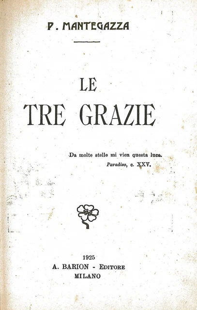 Le Tre Grazie Di Mantegna Ed. 1925 Stock Lotto Offerta D'epoca Vintage
