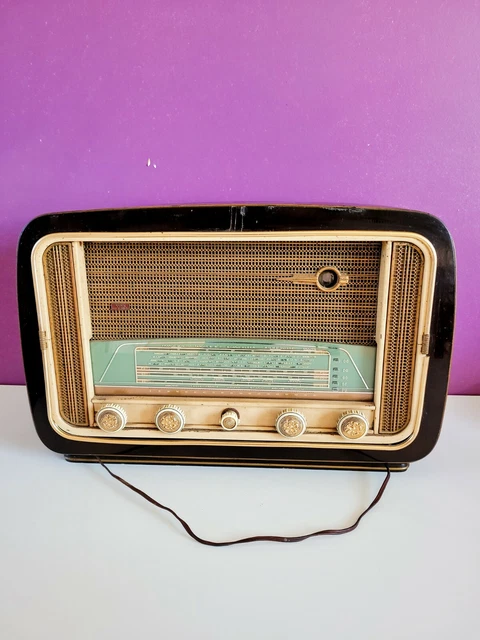 RARE POSTE DE radio TSF Fonctionne des année 1950 / 1960 Vintage EUR