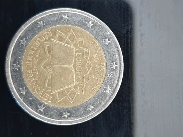 PIECE 2 EUROS "TRAITÉ DE ROME" 50 ANS 2007 EUR 350,00 - PicClick FR