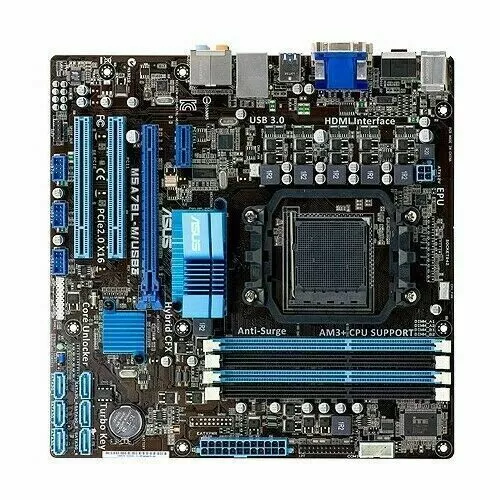 ASUS M5A78L-M/USB3 Socket AM3+ Motherboard AMD 760G DDR3 uATX USB3.0 HDMI SATA3