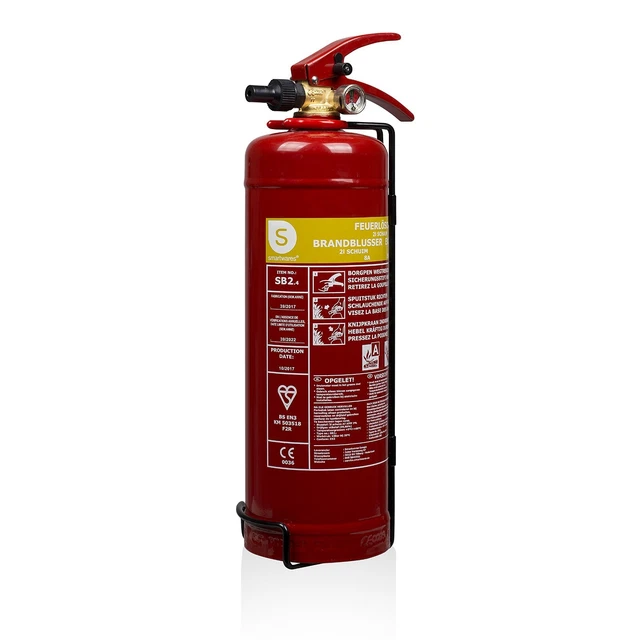 Extincteur Mousse Smartwares - 2 L - pour Feux ABExtincteur Mousse