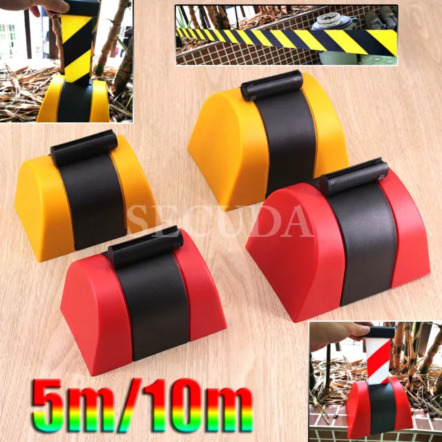 5/10m Retractable Barrier Tape Safety Warning Warehouse Workshop Crowd Control
