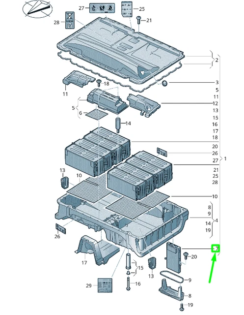 Vw Battery Control Unit VOLKSWAGEN PASSAT B8 3G Battery Monitoring Control Unit 3Q0915227P NEW ...