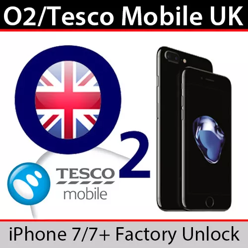 O2UK/Tesco Mobile iPhone 7/7 Plus Factory Unlock Service