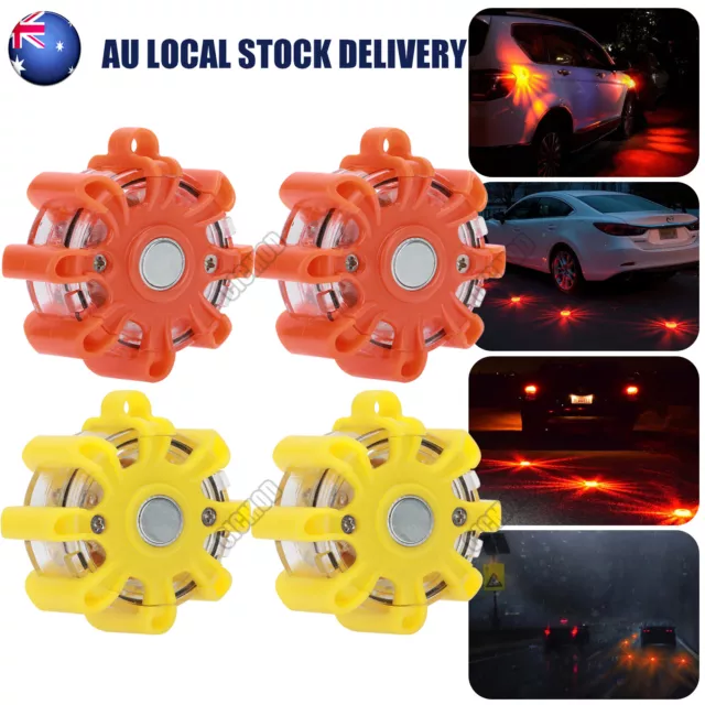 LED Emergency Beacon Roadside SOS Flare Safety Strobe Light Magnetic Road Lamp