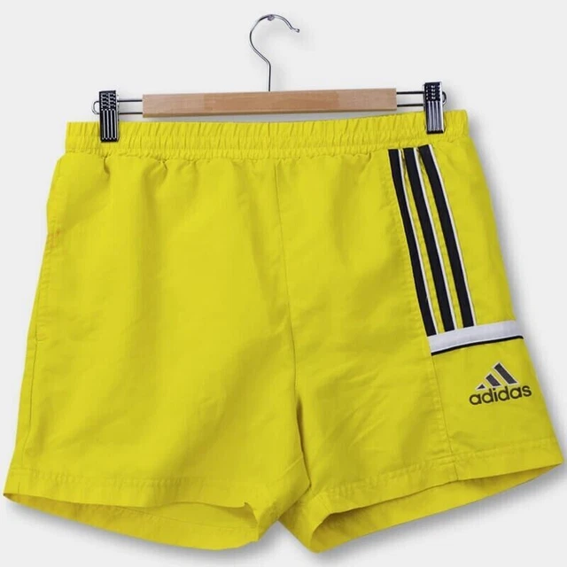 yellow adidas shorts men