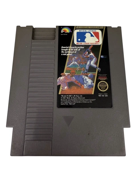 Major League Baseball (Nintendo NES, 1987) MLB Official License TESTED WORKING