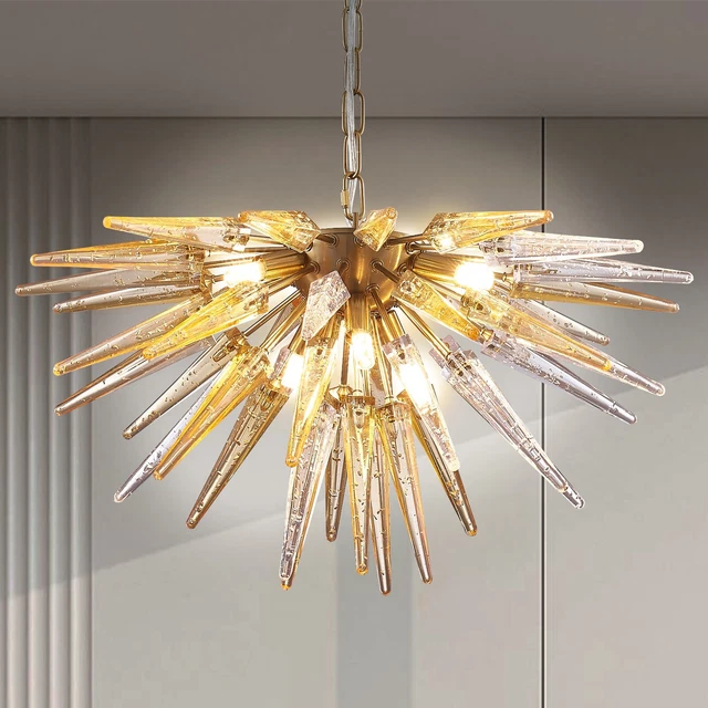 BLOWN GLASS BUBBLE Sputnik Chandelier Murano Pendant Light Fixture