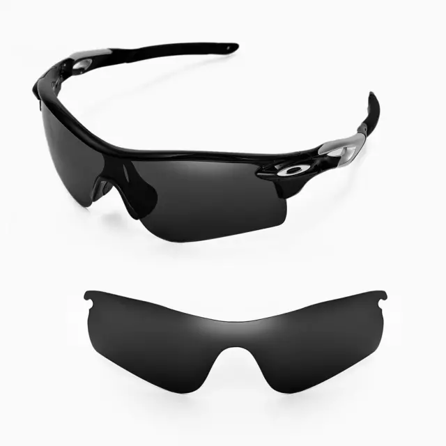 Neu Walleva Polarisiert Schwarz Ersatzgläser Für Oakley Radarlock Path