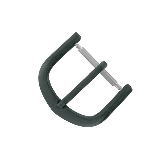 Boucle à Ardillon 16mm de remplacement en Métal Alloy Noir pour Bracelet de Mont